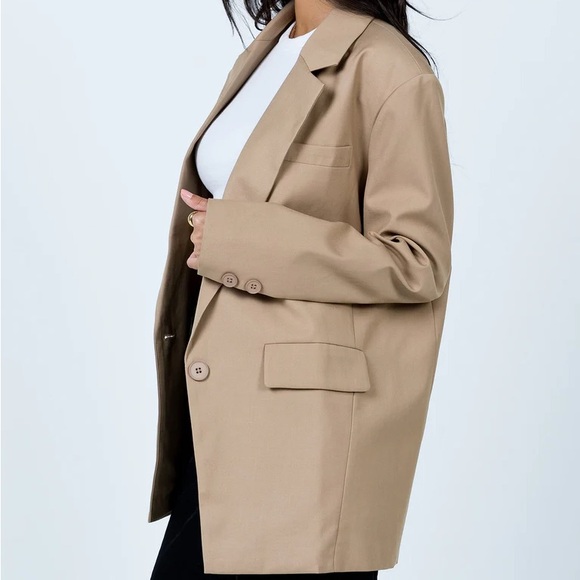 LIONESS WELCOME TO THE JUNGLE BLAZER BEIGE - Picture 5 of 9